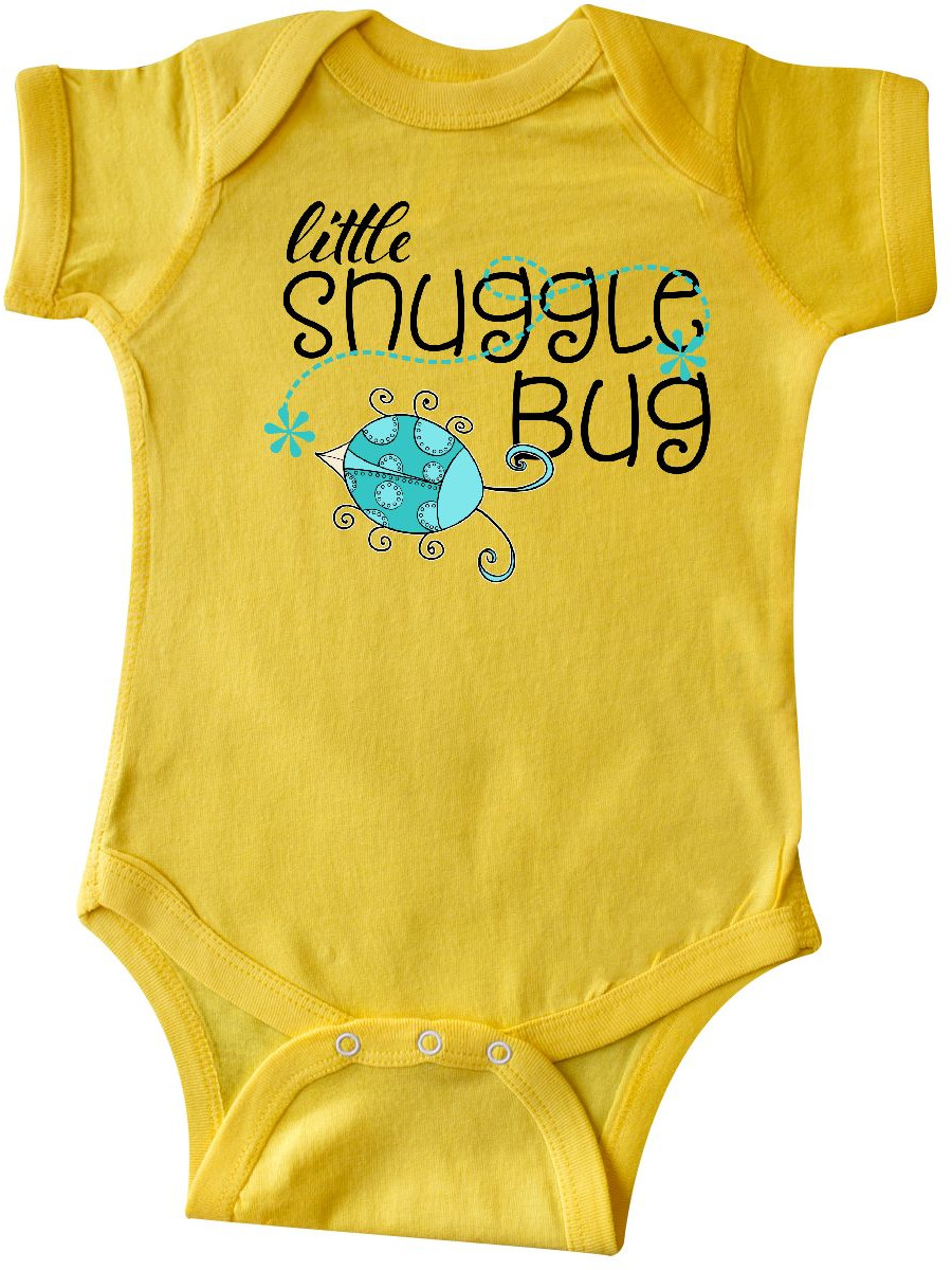 inktastic Little Snuggle Bug Blue Little Beetle Long Sleeve Creeper