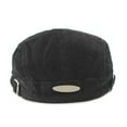 thumbnail image 4 of Yuanlong Mens Beret Hats Corduroy Textured Solid Color Flat Newsboy Caps Early Spring Fashion Hat with Adjustable Buckle, 4 of 6