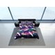 thumbnail image 4 of Púrpura Juego de Funda Nórdica Colcha Japonesa, Dormitorio Ropa de Almohada, Floral Rey, 4 of 4