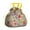 Pioneer Flower, variant on Boho Bohemia Flower Drawstring Lunch Bag Women - Drawstring Lunch Bag Insulated for Work Office - Stain-Resistant Large Lunchbags for Women with Multi-Pockets