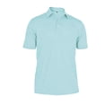 thumbnail image 1 of Monterey Club Men's Tailored Collar Light Weight Pique Solid Golf Polo Shirt #3670, 1 of 2