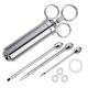 thumbnail image 1 of Kit de inyector de carne para barbacoa de acero inoxidable 304, equipado con barril de gran capacidad de 2 oz y 3 agujas de adobo profesionales Xemadio WFLD-236, 1 of 8
