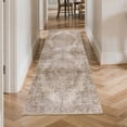 thumbnail image 4 of Kitchen Runner Rug 2x6 ft Washable Non Slip Soft Low Profile Farmhouse Vintage Rug for Entryway, Hallway, Laundry Room, Bedroom, Brown, 4 of 6
