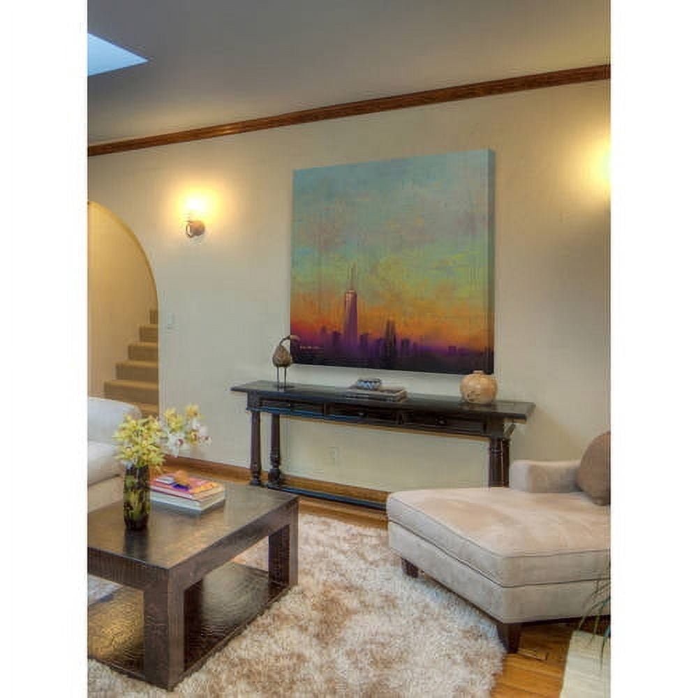 Marmont Hill "Purple Haze" by Rick Novak Painting Print on Wrapped Canvas