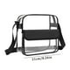 thumbnail image 4 of Bolsa Crossbody transparente aprobada para estadios, material de PVC resistente con correa ajustable, bolsillo grande para iPad y botella de agua, diseño transparente para conciertos y eventos, 4 of 8