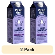 (2 pack) Cleancult Dish Soap Refill, Nature-Inspired Ingredients, Lavendar, 32 fluid oz