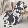 thumbnail image 3 of Disketp Black And White Sheeps Cozy Flannel Fleece Throw Blanket: Has a velvety texture for All Seasons - Perfect for Women, Men, & Kids", 3 of 6