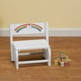 thumbnail image 2 of Custom Children's White Unicorn Step Stool, 2 of 5
