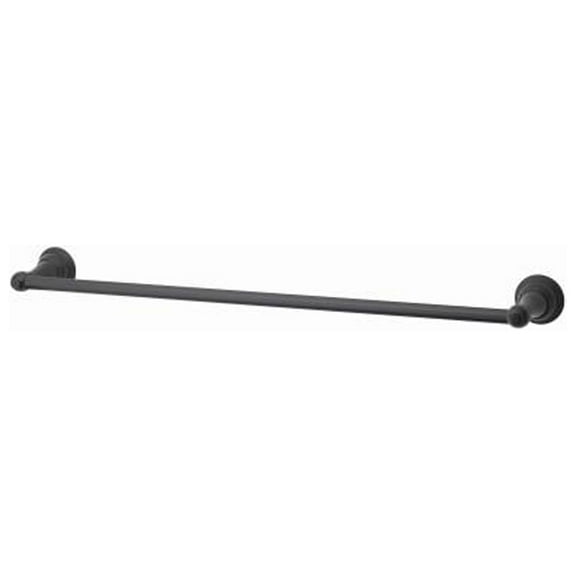 HomePointe 109719 Towel Bar, Vintage Design, Matte Black, 24 In. - Quantity 6