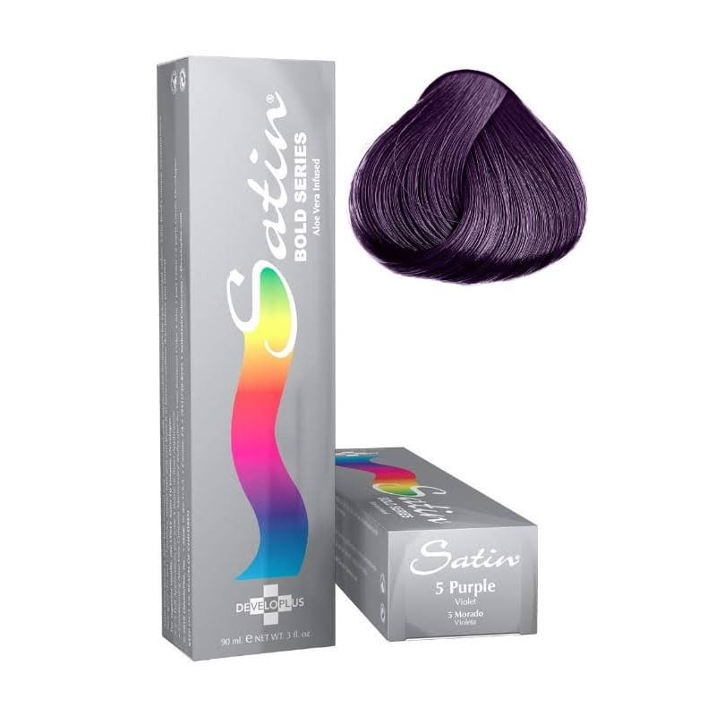 Satin Bold Series Hair Color 5 Dark Violet,3 Oz.
