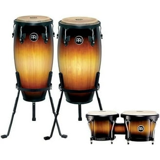 Toca Elite Pro Wood Conga Set with Stand, Natural Maple Fade