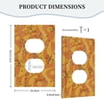 thumbnail image 2 of Orange Geometric Atomic Modern Midcentury Light Switch Cover Decorator Duplex Wall Plate 1-Gang Receptacle Outlet Decor, 2 of 7