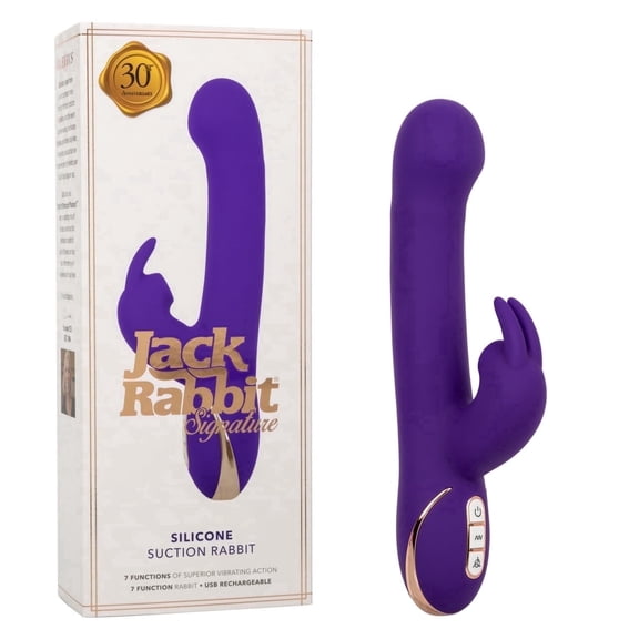 CalExotics Jack Rabbit Signature Suction Rabbit Vibrator, Purple