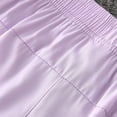 thumbnail image 5 of ZHOGXU Kids Baby Girls Summer Sports Shorts Elastic Waist Solid Color Breathable Lightweight Fashion Shorts For Casual Daily Wear ,Purple,8-9 Years, 5 of 9