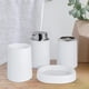 thumbnail image 5 of Juego de accesorios de baño, dispensador de jabón para encimera, vaso decorativo recargable para cepillo de para baño y hogar, para encimera,, 5 of 7