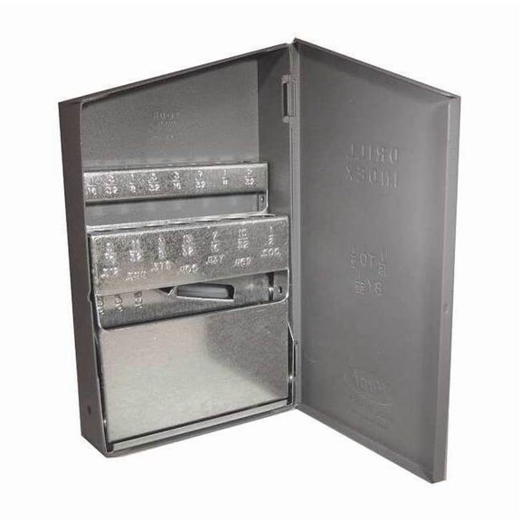 Huot Drill Bit Case,Jobber Length,Steel 10350