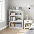 thumbnail image 6 of 3 Tier Bookcase,Open Bookshelf with Storage Shelf,40" Low Bookshelf Wooden 3 Shelf Bookcase,Small Storage Shelves Floor Standing Units for Home Office, Living Room, Entryway, Bed Room, 6 of 7