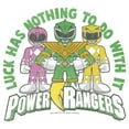 thumbnail image 2 of Men's Power Rangers St. Patrick's Day Luck has Nothing to do with It  Graphic Tee White Medium, 2 of 5