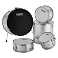 thumbnail image 2 of VEVOR Adult Drum Set, 5-Piece,22 inches Complete Full Size Drum Kit with Bass Toms Snare Floor Drum Adjustable Throne Stands Cymbal Hi-Hat Pedal and Drumsticks, Silver, 2 of 9