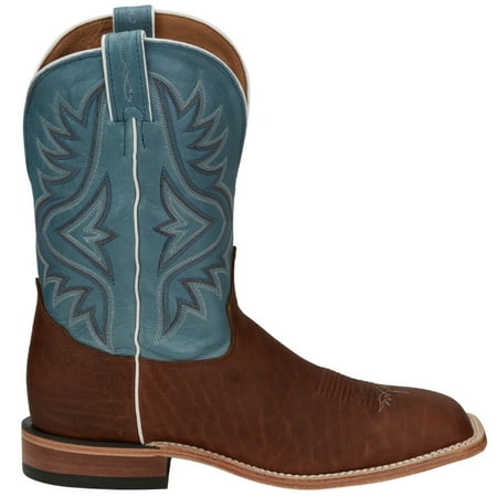 Tony Lama Men s Americana Western Boot Broad Square Toe Pecan 8 1/2 D(M) US