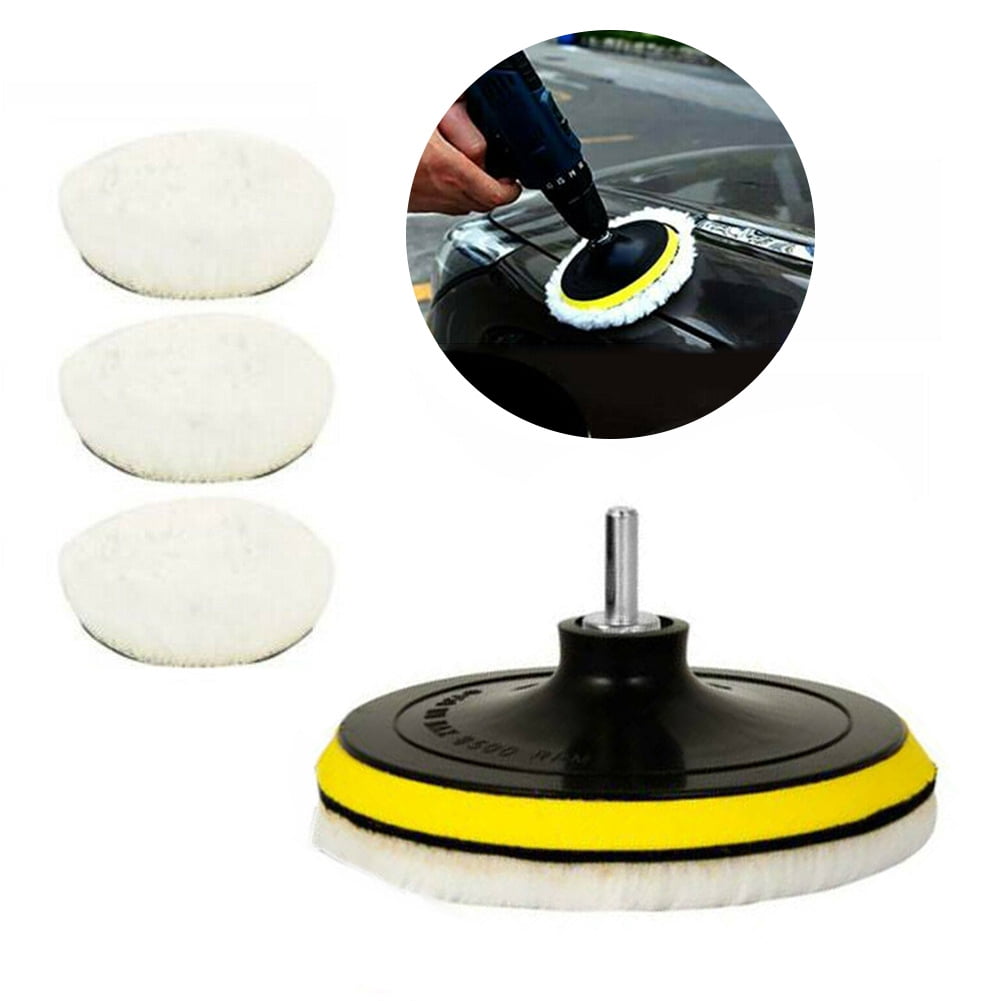 SANWOOD Car Buffing Pad 5Pcs/Set 6inch Buffing Pad Polishing Mop Wheel