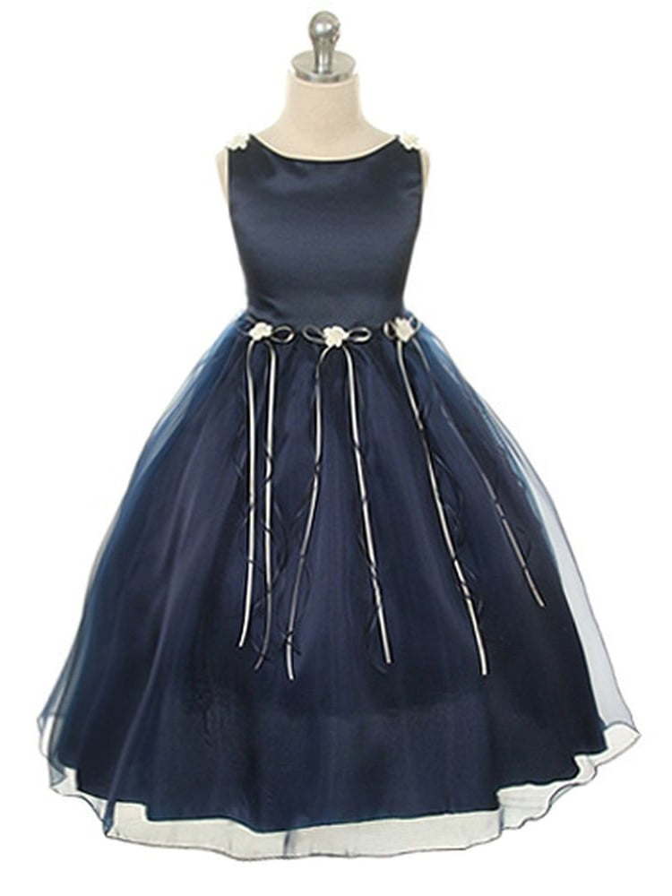 little girls navy dress