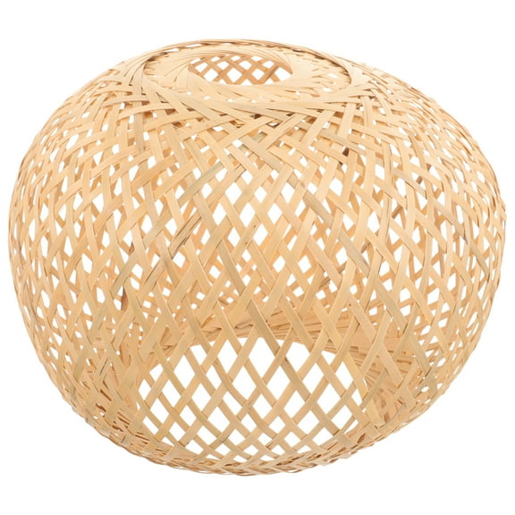 WRISTBIQUE Woven Bamboo Lampshade Pendant Lamp Shade Decorative for Adults Home Decoration 1Set