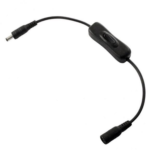 Paquete de 4-5 tiras de luz LED, interruptor de encendido/apagado en línea, Cable conector (5,5x2,1mm) 4 piezas