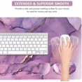 thumbnail image 5 of Large Keyboard Mouse Pad Set, Extended Mouse Pad+Keyboard Wrist Rest Support, Memory Foam Ergonomic Easy Typing, 4Pcs (35.4×15.7 in) Desk Pad Set for Home Office Study Game - Purple, 5 of 7
