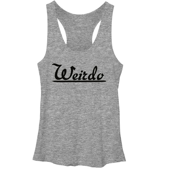 Women's Lost Gods Weirdo Racerback Tank Top Gray Heather X Large