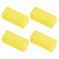 thumbnail image 1 of Unique Bargains Watch Band Strap Loops Silicone for 19mm Width Watch Band, Yellow 4 Pack, 1 of 5