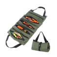 thumbnail image 4 of Small Tool Bag with 5 Zipper Pockets Wear-Resistant Tool Carry Bag Tool Roll Bag, 4 of 6