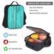 thumbnail image 5 of Disketp Turquoise Wooden2 Mochila Estampada de Gran Capacidad con Lonchera y Estuche, Set de 3 Piezas para Estudiantes, 5 of 7