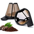 thumbnail image 1 of Reusable Coffee Filters for Ninja Coffee Bar, 2 Pcs Permanent Replacement Cone Coffee Maker Filter for CF09X Series, 1 of 7