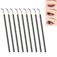 thumbnail image 4 of " 100PCS Disposable Eyeliner Makeup Brushes With Covers On the Hair, Makeup Eye Liner Tools Wands Applicator(Size: 9cm, Thick: 0.2cm, Color: Black)", 4 of 5