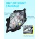 thumbnail image 4 of Bolsa de gimnasio BAGSMART Bolsa de gimnasio con compartimento para zapatos negra, 4 of 8