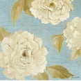 thumbnail image 2 of Loreth, Lanie 12x12 Black Ornate Wood Framed with Double Matting Museum Art Print Titled - Scripted Poetic Peonies II, 2 of 4