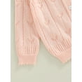 thumbnail image 6 of Bagilaanoe Toddler Baby Girl Cardigan Long Sleeve Sweater Hollow Out Outerwear 6M 12M 2T 3T 4T Kids Casual Tops, 6 of 8