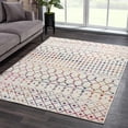 thumbnail image 2 of Hauteloom Marash Collection Orya Moroccan Trellis Living Room Bedroom Large Area Rug - Southwestern Farmhouse Carpet - Tribal Boho Look - Beige, Cream, Purple, Orange, Multicolor - 9' x 12', 2 of 10