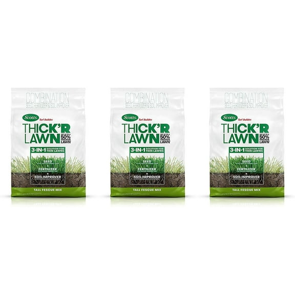 Scotts Turf Builder THICK'R Lawn Tall Fescue Mix, 12 lb. 3 Pack