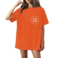 thumbnail image 5 of We the People 250th Anniversary USA Printed Womens Shirts, 1776-2026 250 Years Short Sleeves CrewNeck Graphic Tees for Womens, Womens Tops for 4th of July Independent Day Summer Orange XXXXXL, 5 of 6