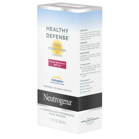 Neutrogena Healthy Defense Daily Face Moisturizer with SPF 50, 1.7 fl. oz