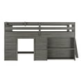 thumbnail image 4 of Farmhouse Twin Low Loft with Bookcase, Driftwood, 4 of 8