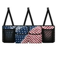 thumbnail image 2 of KUIFORTI USA Flag Car Trunk Organizer with 4 Storage Bag Oxford Fabric Car Organization Adjustable Backseat Hanging Organizer Super Capacity -Trunk Organizer for SUV,Truck,Van, It Easy to Find Things, 2 of 6