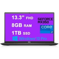Dell Vostro 5000 5301 15 Business Laptop 13.3" FHD Display (300Nits) 11th Gen Intel Quad-Core i7-1165G7 8GB RAM 1TB SSD GeForce MX350 2GB Fingerprint Backlit USB-C HDMI Win10Pro Dune