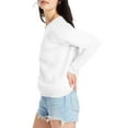 thumbnail image 3 of Hanes Women’s EcoSmart Cotton-Blend Fleece Crewneck Sweatshirt, 3 of 5