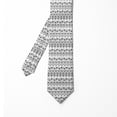 thumbnail image 2 of Men's Tie, Bohemian Zigzags and Arrows, 3.7", Charcoal Grey and White, by Ambesonne, 2 of 4