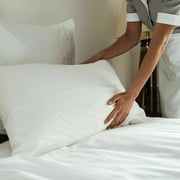 Bulk 6 Pack of Pillowcases - Standard Size White 20 x 30 Soft Bedding HOTEL Q