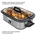 thumbnail image 2 of Magnifique 4-Quart Slow Cooker with Casserole Manual Warm Setting - Perfect Kitchen Small Appliance for Family Dinners, Dishwasher Safe Crock, Stainless Steel, 2 of 8