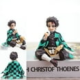 thumbnail image 3 of 10-15cm Anime Demon Slayer Figure Kamado Tanjirou Nezuko Sitting Posture Action Figure PVC Model Doll Collection Toy Gift Kids, 3 of 5